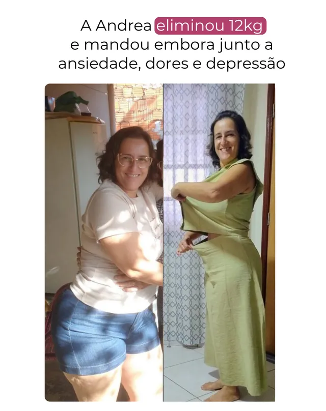 Antes e depois de Andrea